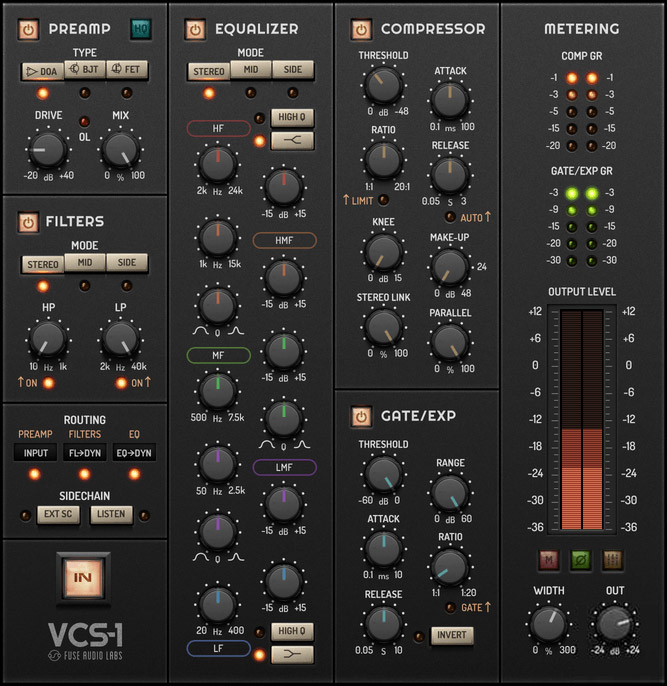 通道条 – Fuse Audio Labs VCS-1 v1.0.0 WIN OSX Incl Keygen-音浪网-音乐制作系统办公资源