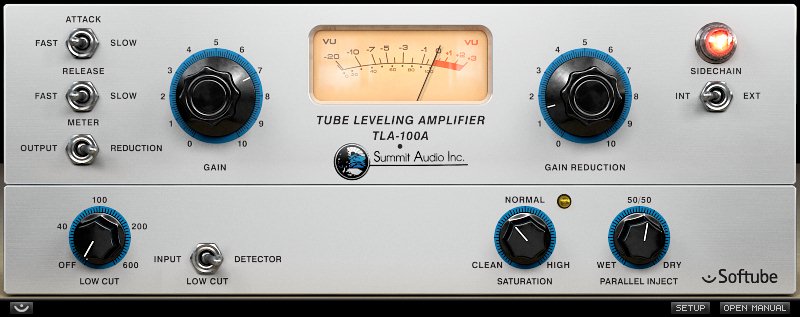 经典的压缩器 – Softube Summit Audio TLA-100A v2.5.9 WiN-音浪网-音乐制作系统办公资源