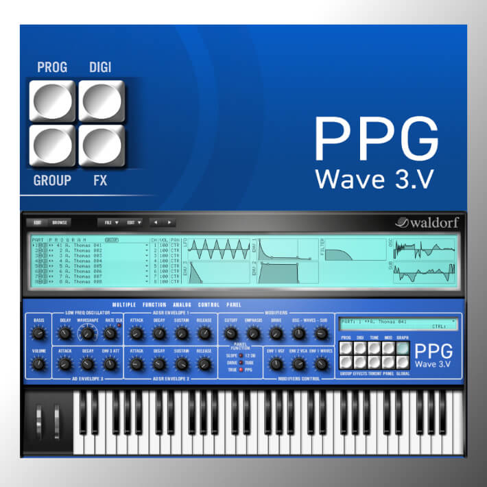 旧时代合成器 Waldorf PPG Wave 3 V v1.3.1 Incl Keygen WIN macOS-音浪网-音乐制作系统办公资源