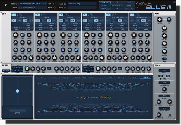 第三代蓝色合成器 Rob Papen Blue3 v1.0.0 WIN-音浪网-音乐制作系统办公资源