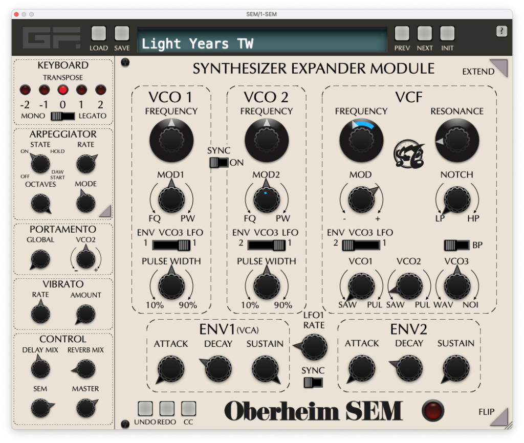 模块模拟合成器插件 GForce Oberheim SEM v1.0.0 WiN/MAC-音浪网-音乐制作系统办公资源