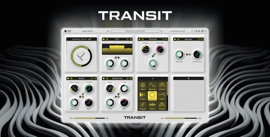 BABY Audio Transit v1.0.0 静态混音过渡 FX插件-音浪网-音乐制作系统办公资源