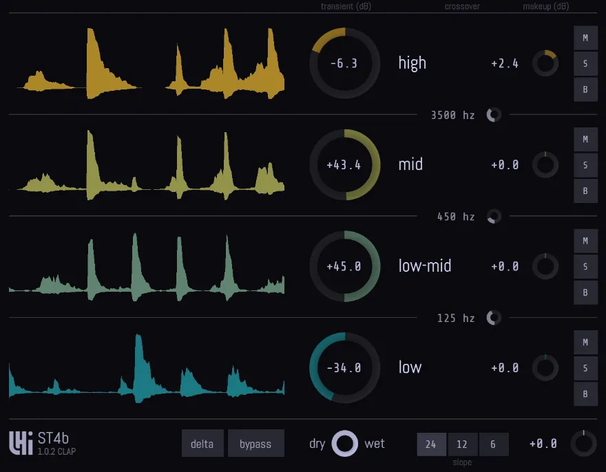 LHI Audio ST4b v1.0.3 多频段瞬态整形器插件 WIN-音浪网-音乐制作系统办公资源