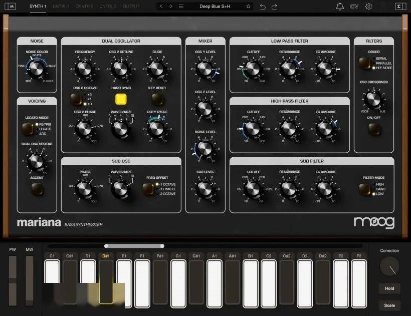 超创意合成器 Moog Music Mariana v1.0.1 WIN-音浪网-音乐制作系统办公资源