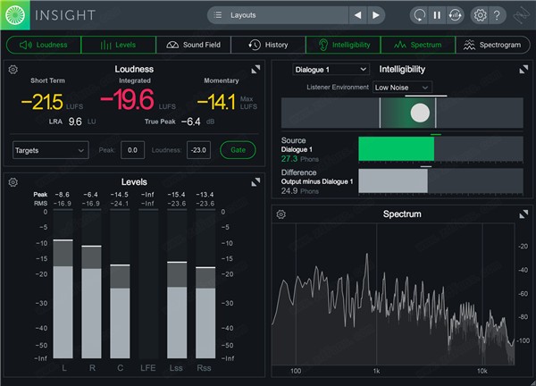 音频后期分析插件 iZotope Insight 2.1.1 WIN-音浪网-音乐制作系统办公资源