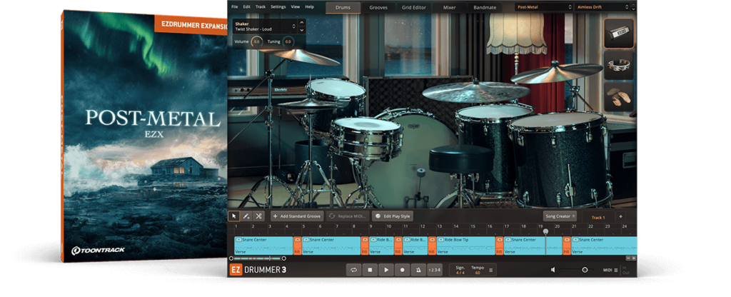 后金属摇滚鼓组 Toontrack Post Metal EZX v1.00 WIN/MAC-音浪网-音乐制作系统办公资源