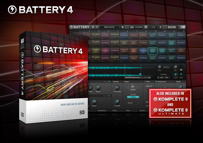 电池鼓修复版 Native Instruments Battery v4.3.0 Rev3 WIN-音浪网-音乐制作系统办公资源