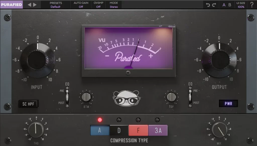 标志性压缩器 Purafied VU Compressor v1.0.6 Regged WiN/MAC-音浪网-音乐制作系统办公资源