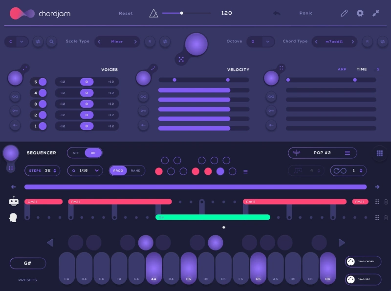 实时智能作曲助手 Audiomodern Chordjam v. 1.1.5 WiN-音浪网-音乐制作系统办公资源