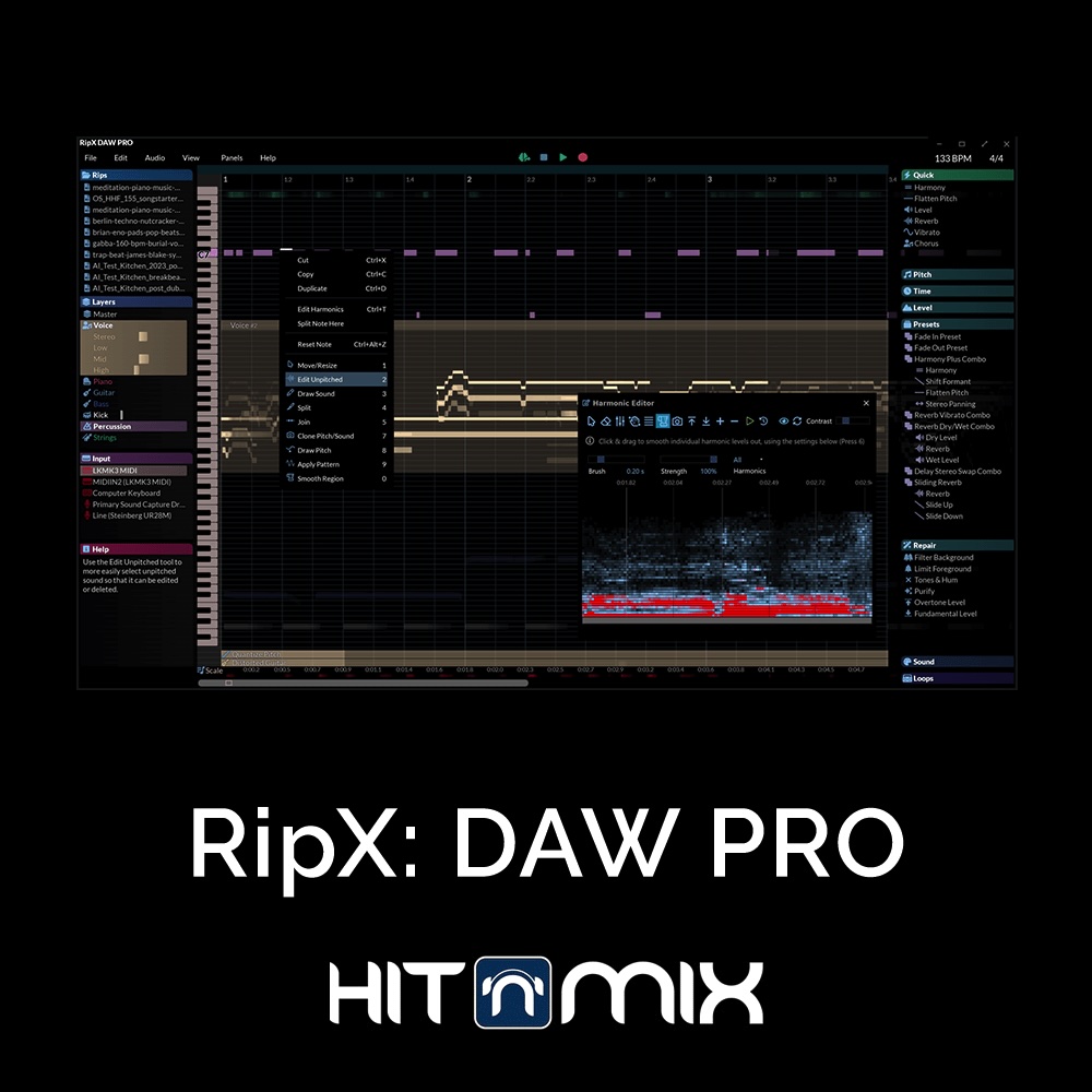 最新版AI音频提取软件 Hit’n’Mix RipX DAW PRO v7.0.0 WIN（含安装教程）-音浪网-音乐制作系统办公资源