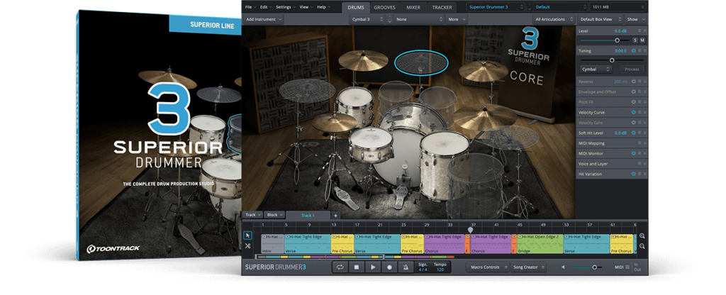 超级鼓手音色 Toontrack Superior Drummer v3.3.3 CE WIN-音浪网-音乐制作系统办公资源