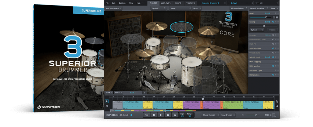 超级鼓手升级 Toontrack Superior Drummer v3.3.6 WIN/MAC-音浪网-音乐制作系统办公资源