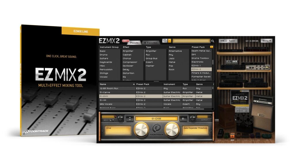 综合混音母带处理效果器 Toontrack EZmix v2.2.3 WIN/MAC-音浪网-音乐制作系统办公资源