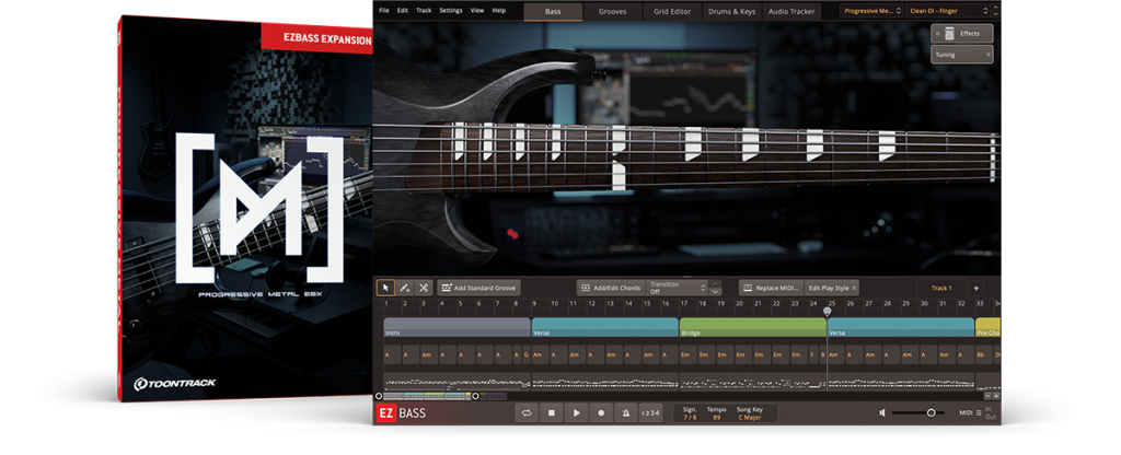 金属贝斯音色库 Toontrack Progressive Metal EBX v1.0.1(SOUNDBANK)-音浪网-音乐制作系统办公资源