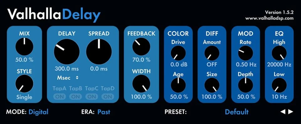 Valhalla DSP Valhalla Delay v2.5.0 WIN-音浪网-音乐制作系统办公资源