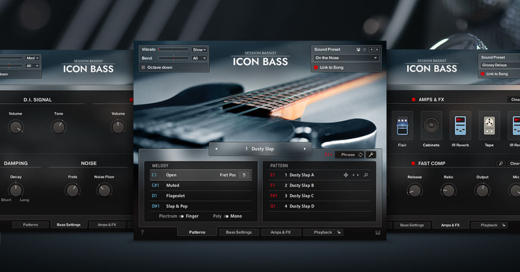 自动节奏传奇电贝斯音色库 Native Instruments Session Bassist Icon Bass-音浪网-音乐制作系统办公资源