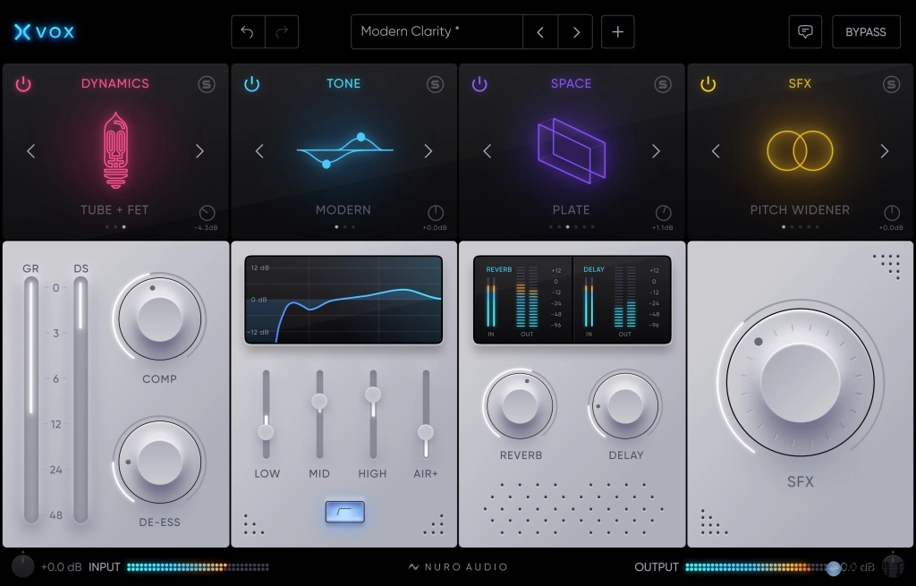 专业人声效果器 Nuro Audio Xvox v1.1.0 WiN（修复版）-音浪网-音乐制作系统办公资源