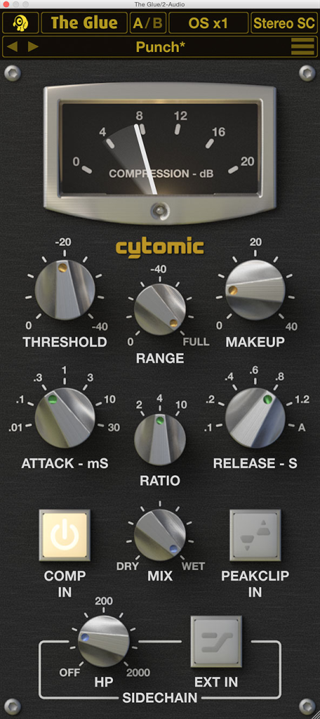 总线压缩效果器 Cytomic The Glue v1.7.0 WIN/MAC-音浪网-音乐制作系统办公资源