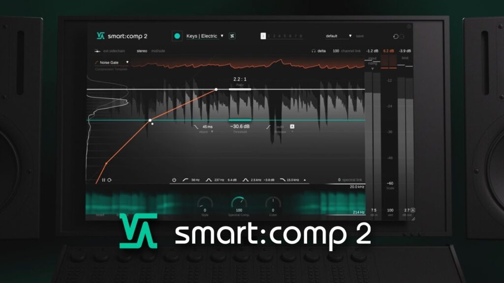 自动压缩效果器 Sonible Smartcomp 2 v1.0.1 WIN/MAC-音浪网-音乐制作系统办公资源