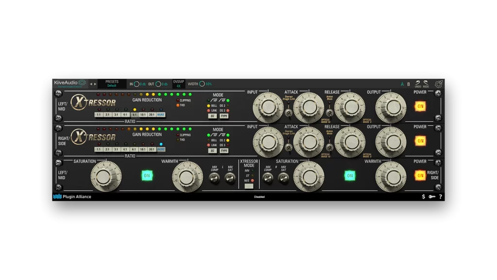 精致压缩效果器 Plugin Alliance Kiive Xtressor v1.0.1 WIN/MAC-音浪网-音乐制作系统办公资源