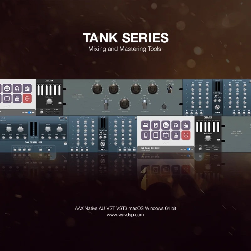 母带套装插件 WAVDSP Tank Mastering Suite v1.0.0 WIN-音浪网-音乐制作系统办公资源