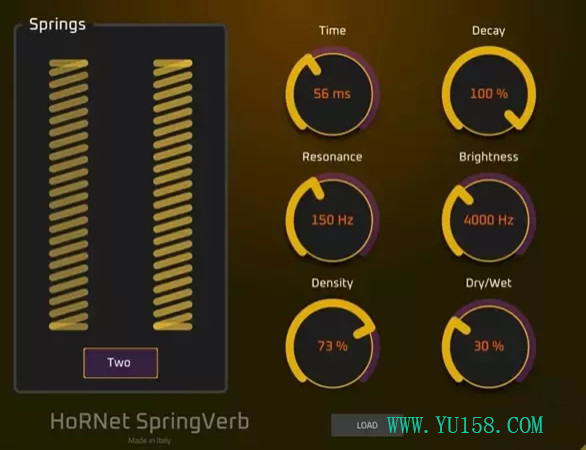 混响效果器 HoRNet Plugins HoRNet SpringVerb V1.0.2-WiN&MAC-音浪网-音乐制作系统办公资源