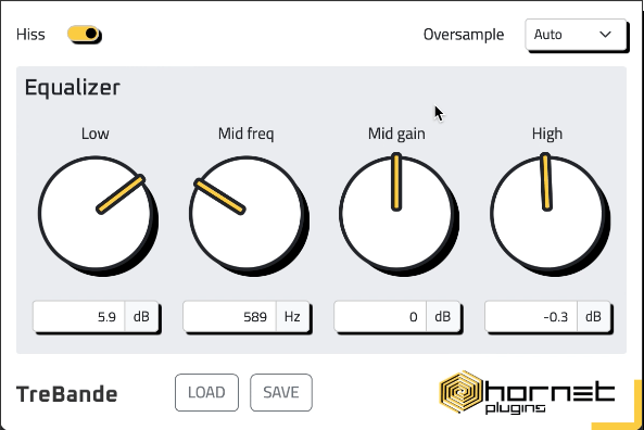 经典半参量均衡器插件 HoRNet TreBande (Analog EQ) V1.0.0 -WiN&MAC-音浪网-音乐制作系统办公资源