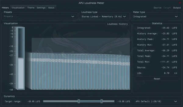 响度分析器 APU Software APU Loudness Meter V1.9.11 WIN&MAC-音浪网-音乐制作系统办公资源