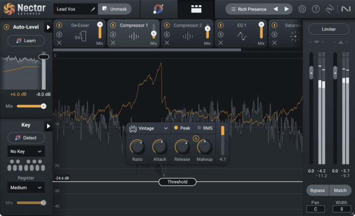 臭氧花蜜智能AI人声混音插件 iZotope Nectar 4 Advanced v4.0.1 R2R WIN-音浪网-音乐制作系统办公资源