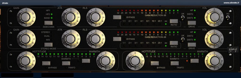 磁带饱和压缩效果器插件 Sknote Disto Win/MacOS-音浪网-音乐制作系统办公资源