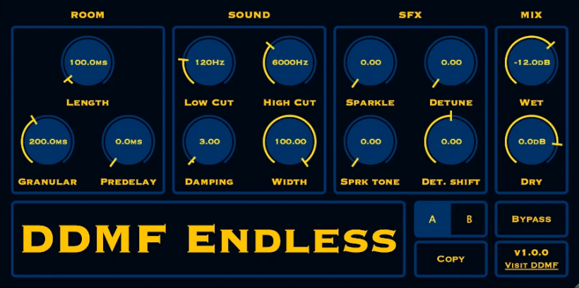 混响插件 DDMF Endless 1.0.0 WIN&MAC-音浪网-音乐制作系统办公资源