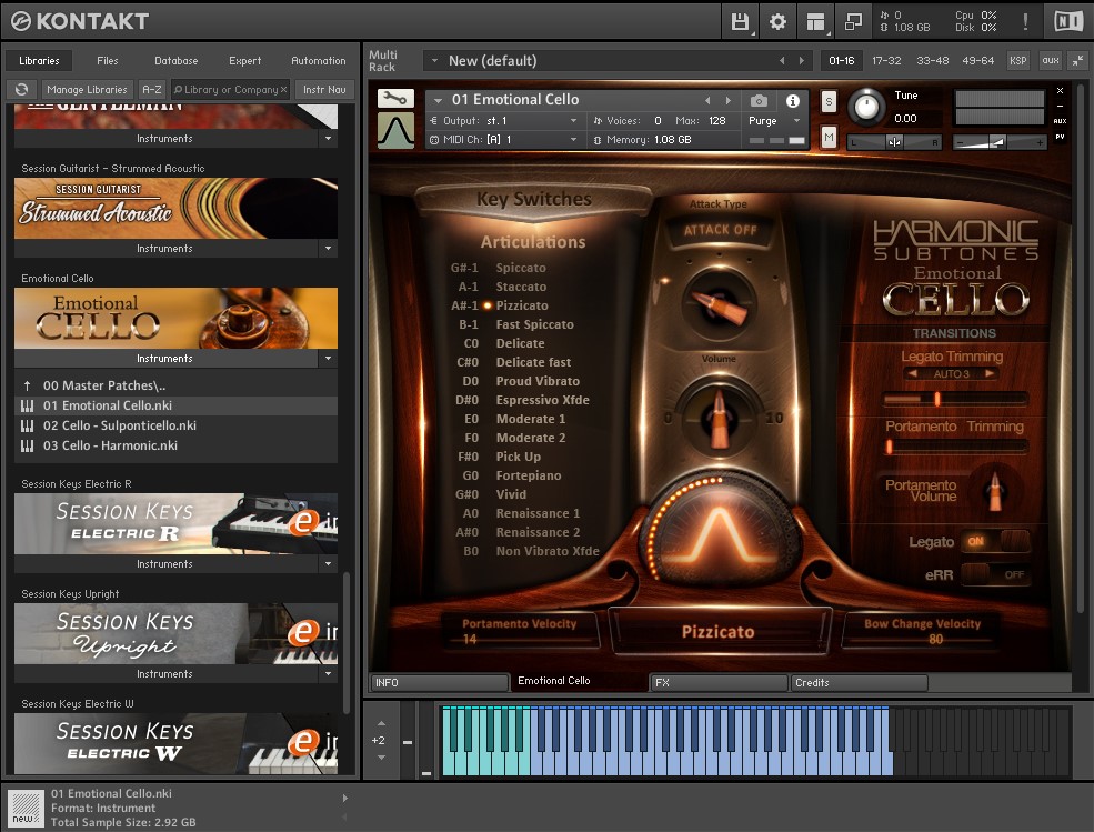 天籁轻音Emotional Cello情感大提琴弦乐独奏音源Kontakt音色库 Windows/MacOS 康泰克音色-音浪网-音乐制作系统办公资源