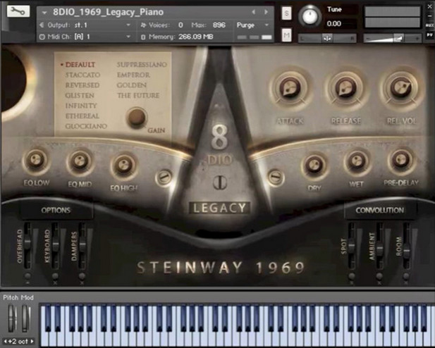 8Dio 1969 Steinway Legacy Grand Piano 施坦威钢琴 极力推荐 Windows/MacOS 康泰克音色-音浪网-音乐制作系统办公资源