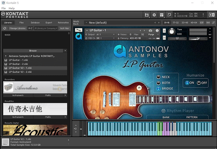 Antonov Samples LP Guitar清音SOLO电吉他音源编曲音色库 康泰克音色 Windows/MacOS-音浪网-音乐制作系统办公资源