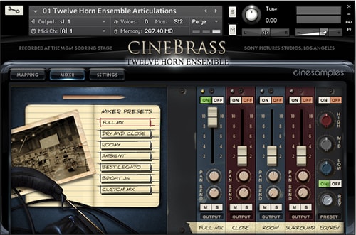 十二铜管合奏 CineSamples CineBrass Twelve Horn Ensemble Windows/MacOS 康泰克音色-音浪网-音乐制作系统办公资源