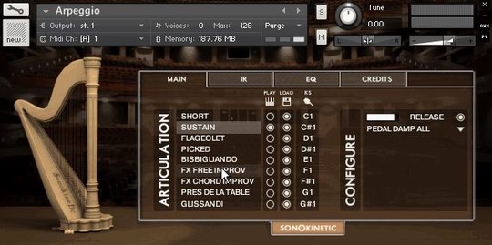 音乐会竖琴 Sonokinetic Arpeggio软音源音色 Windows/MacOS 康泰克音色-音浪网-音乐制作系统办公资源