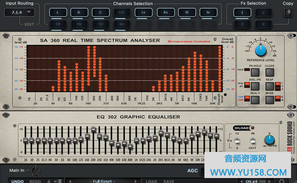 频谱分析插件 Red Rock Sound SA360 V1.5.2 WIN BUBBiX-音浪网-音乐制作系统办公资源