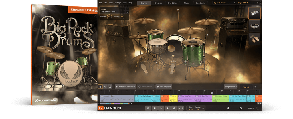 EZDrummer3扩展库之70年代硬摇滚鼓 Toontrack Big Rock Drums EZX v1.0.2 (SOUNDBANK)-音浪网-音乐制作系统办公资源