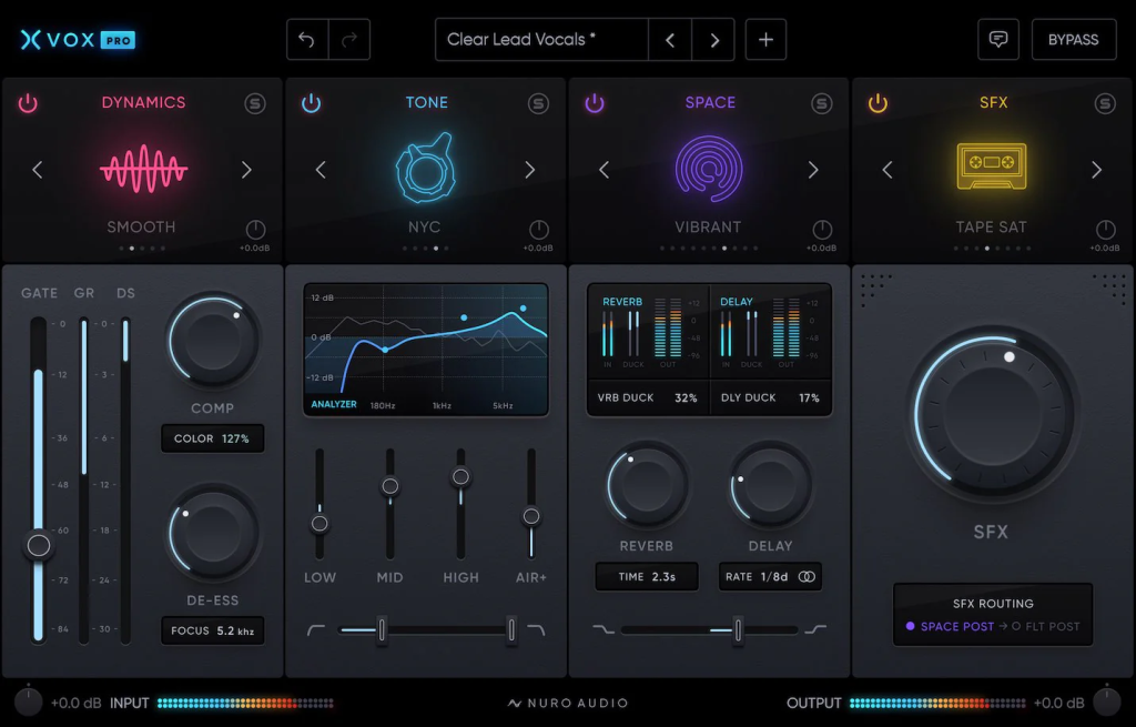 终极智能人声混音专业版合集 Nuro Audio Xvox Pro v1.0.3 MAC U2B-音浪网-音乐制作系统办公资源