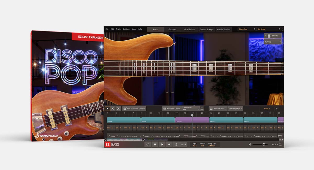 EZbass扩展库之流行迪斯科贝斯 Toontrack Disco Pop EBX v1.0.0 WIN&MAC-音浪网-音乐制作系统办公资源