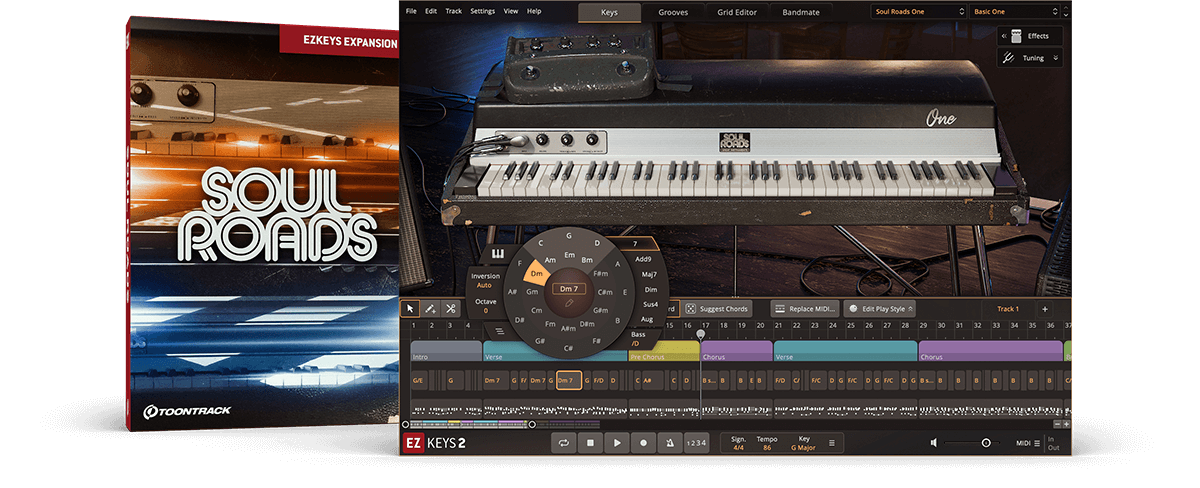 EZkey2扩展库之Roads灵魂钢琴 Toontrack Soul Roads EKX v1.0.0 WIN&MAC-音浪网-音乐制作系统办公资源