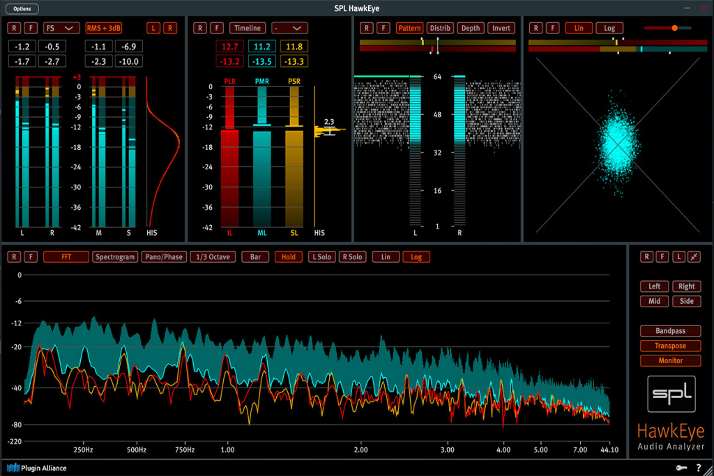 插件联盟系列鹰眼测量效果器 Plugin Alliance SPL HawkEye v1.1.0 WIN版-音浪网-音乐制作系统办公资源