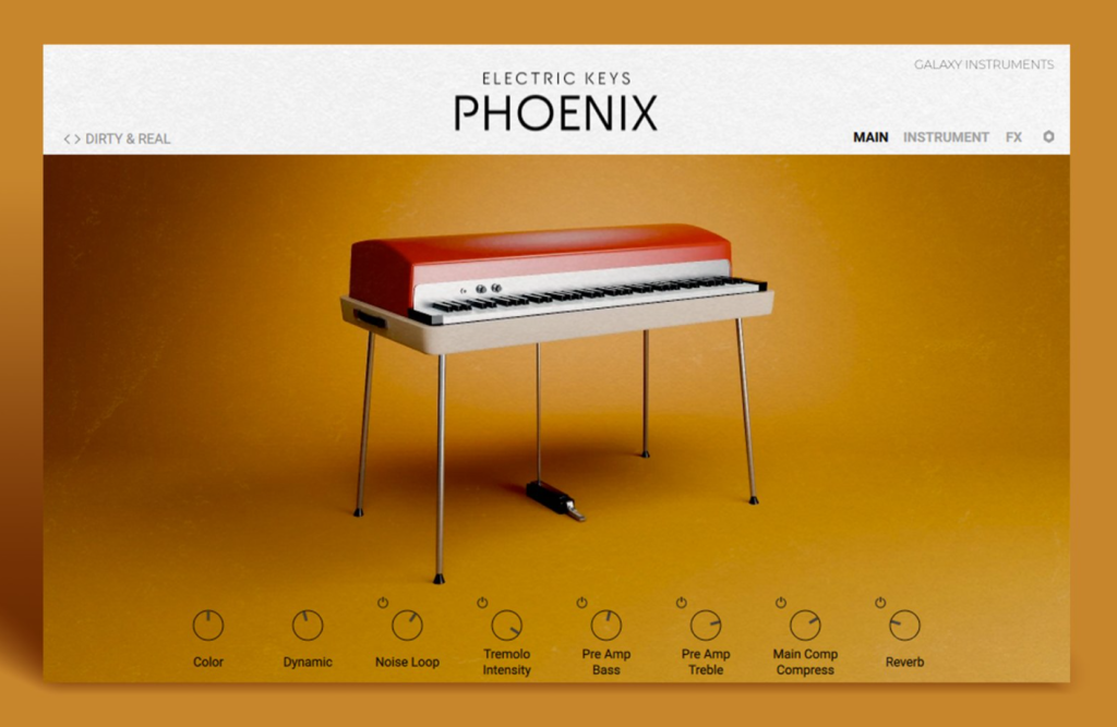 凤凰经典复古电钢琴音色库 Native Instruments Electric Keys Phoenix KONTAKT-音浪网-音乐制作系统办公资源