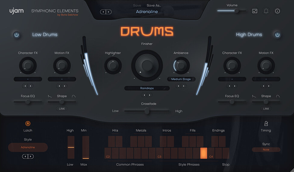 自动史诗级打击乐 UJAM Symphonic Elements DRUMS v1.2.0 WIN&MAC（原生支持M芯片）-音浪网-音乐制作系统办公资源