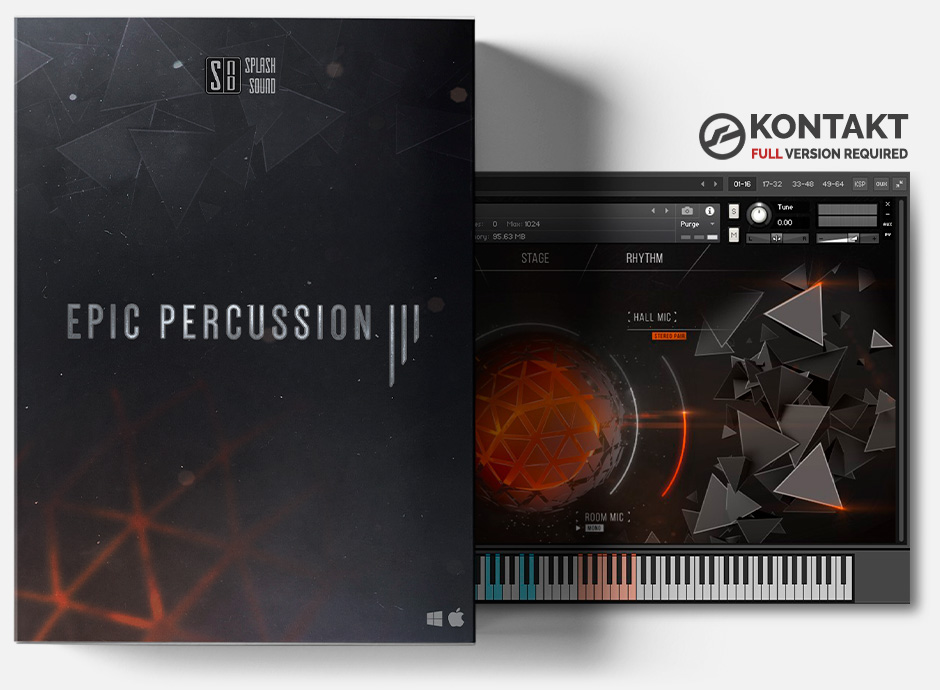 史诗级打击乐大鼓音色库 Splash Sound Epic Percussion 3 KONTAKT-音浪网-音乐制作系统办公资源