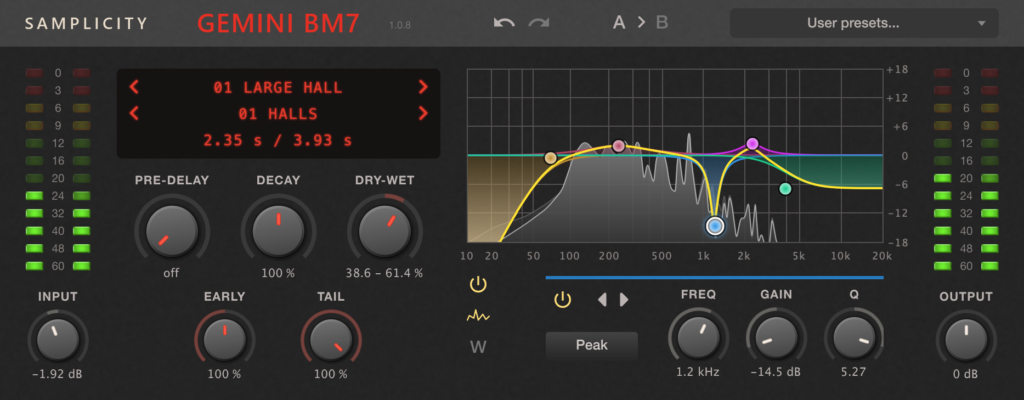 Samplicity Gemini BM7硬件模拟混响 WIN-音浪网-音乐制作系统办公资源