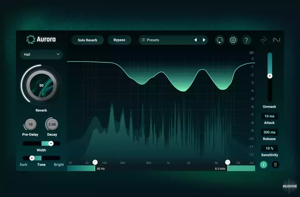 音频智能混响插件 iZotope Aurora v1.0.0 R2R版 WIN-音浪网-音乐制作系统办公资源