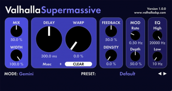 Valhalla DSP Valhalla Supermassive v4.0.0 Win MacOS-音浪网-音乐制作系统办公资源