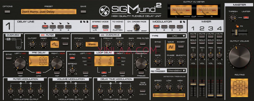 D16 Group Sigmund 2.0.0 多频延时效果插件-音浪网-音乐制作系统办公资源