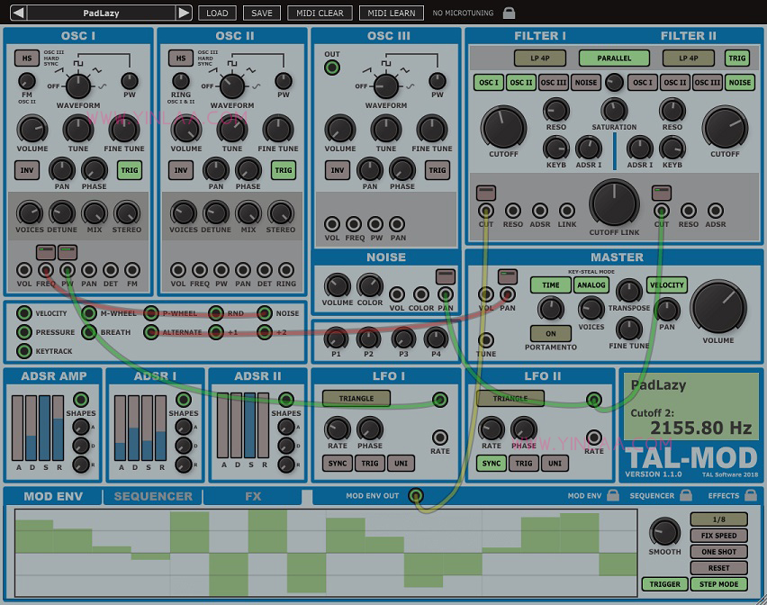 Togu Audio Line TAL-Mod 1.9.6 虚拟模拟合成器插件-音浪网-音乐制作系统办公资源